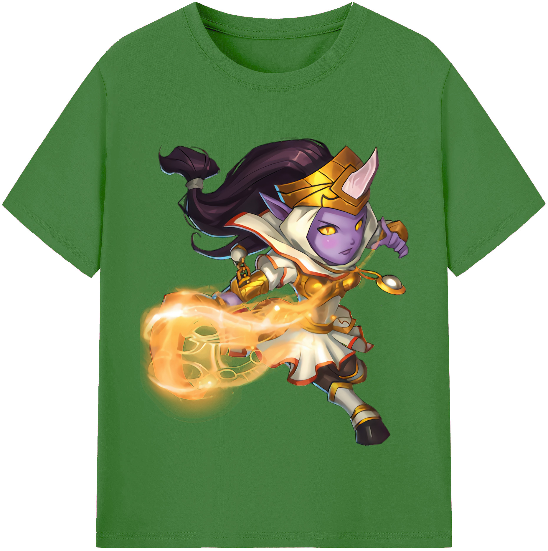 （画像用） リーグ・オブ・レジェンド League of Legends LOL レディースカジュアルプリントTシャツ（綿100％）